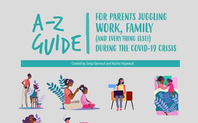 E-book for families juggling working at home with kids